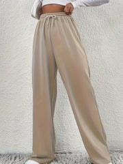  Sporty Pants Women's Plus Wide Leg Trousers