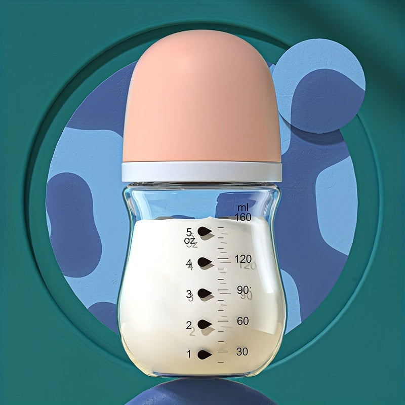 Durable Glass Baby Bottle for Newborns - Safe & Easy to Feed