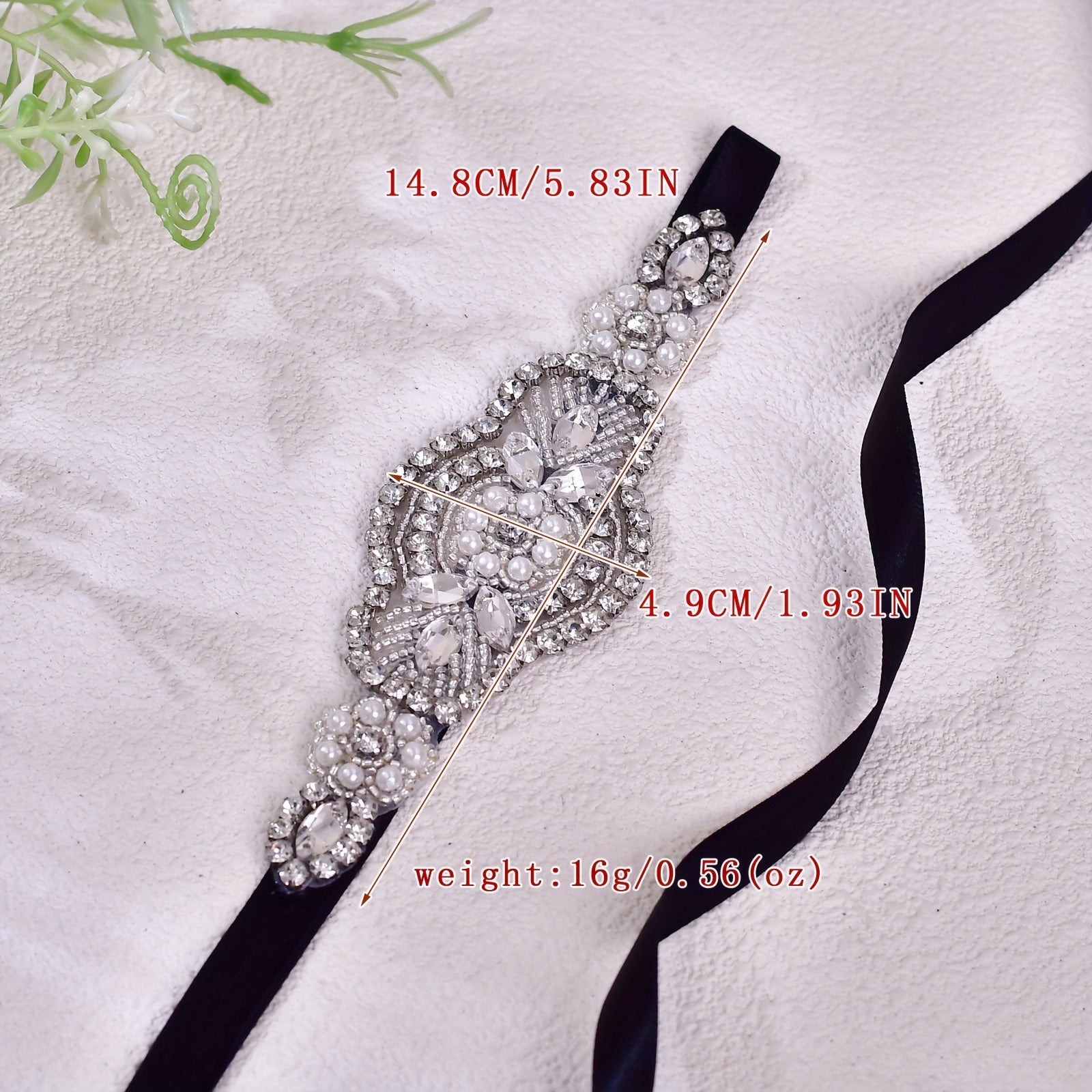 Satin Ribbon Bride Bridesmaid Belt Silver Patch Wedding Belt