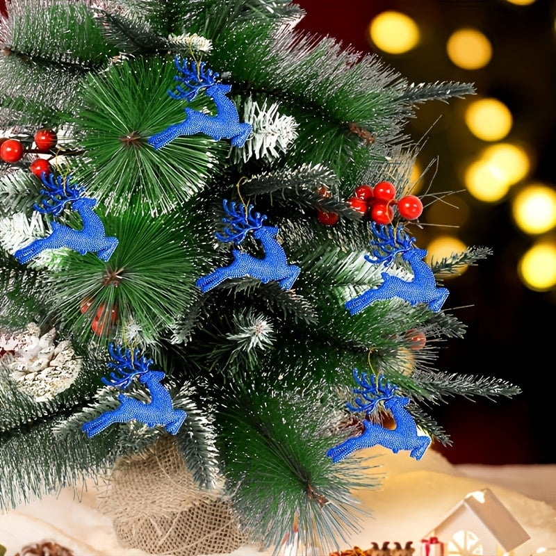 6pcs Reindeer Christmas Tree Hanging Decoration Supplies