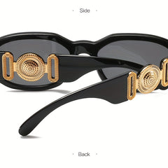 Polygonal Sunglasses Vintage Women Sports Tennis Eyeglasses