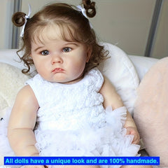 Realistic 24in Reborn Baby Doll with 3D Painted Skin & Vascular Vein