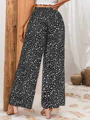 Floral Wide Leg Pants Spring Summer Casual Loose