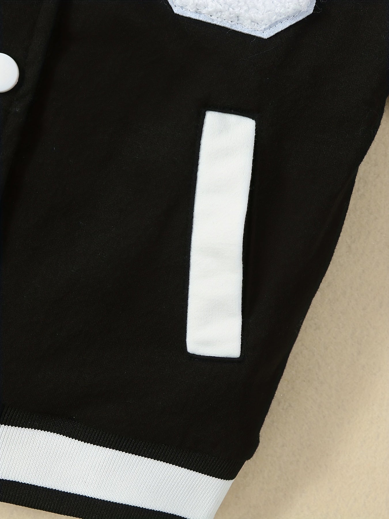 Girls' Preppy Block Varsity Jacket for Spring