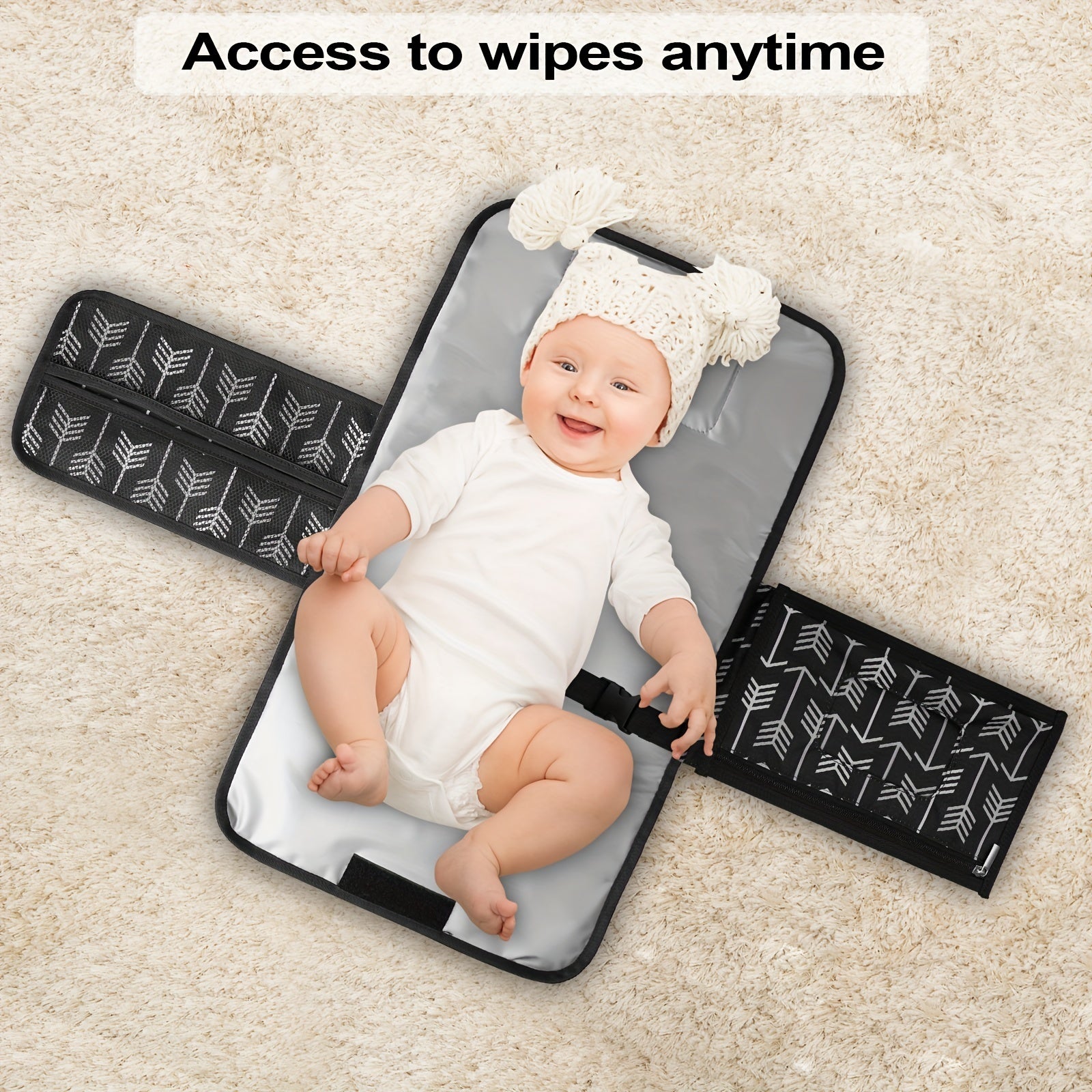 Portable Changing Pad Mother Baby Bag Waterproof Diaper Pad