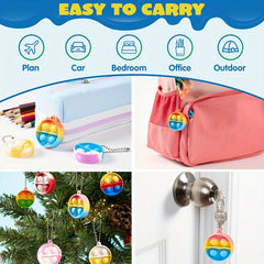 Silicone Bouncing Sensory Toys Mini Push Bubble Toys - 10-50pcs