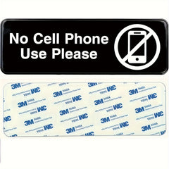 No Cell Phone Use Sign for Office Workplace Gas Stations