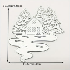House Building Metal Cutting Dies Stencil DIY Scrapbooking