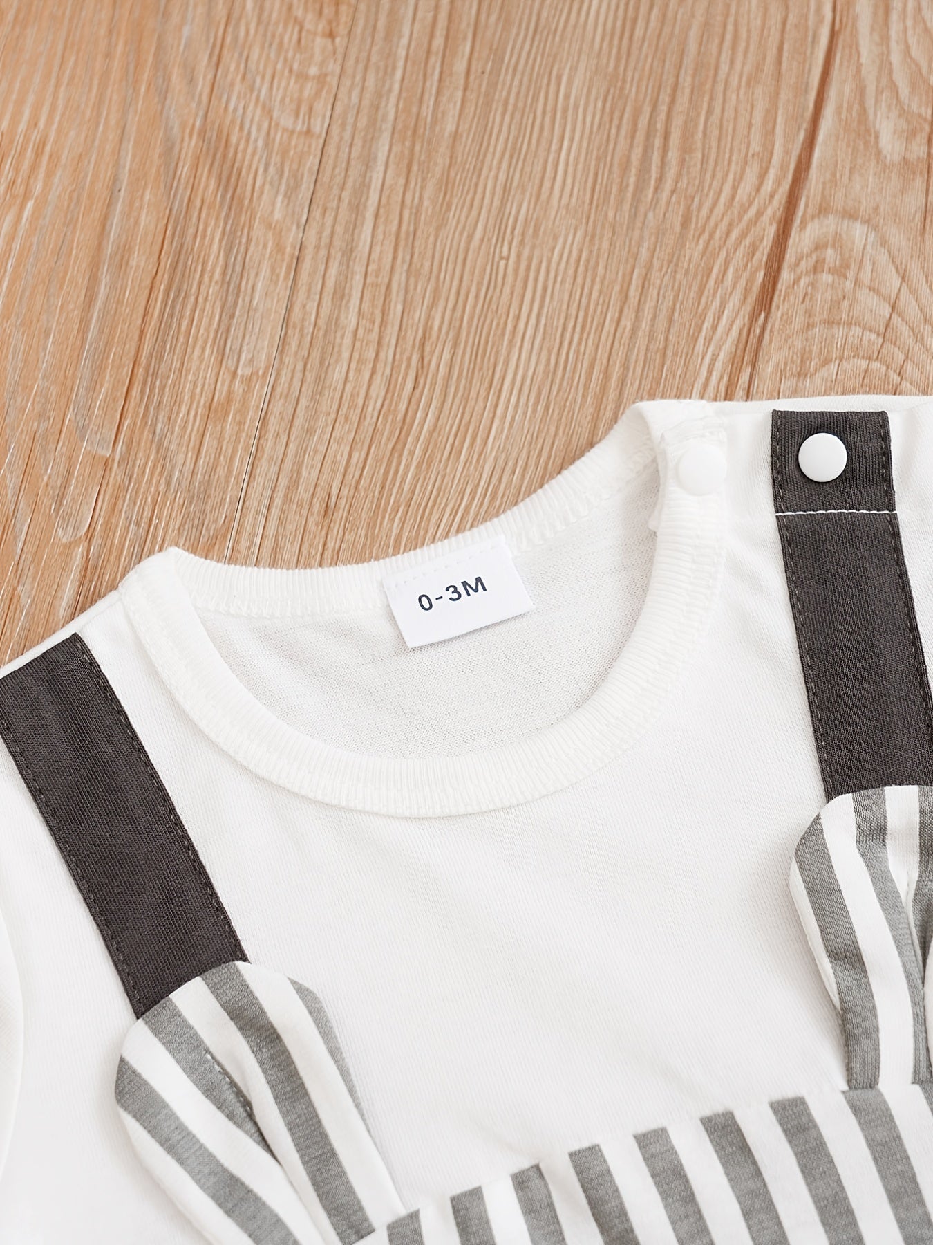 Mouse Print Baby Boys Long Sleeve Jumpsuit