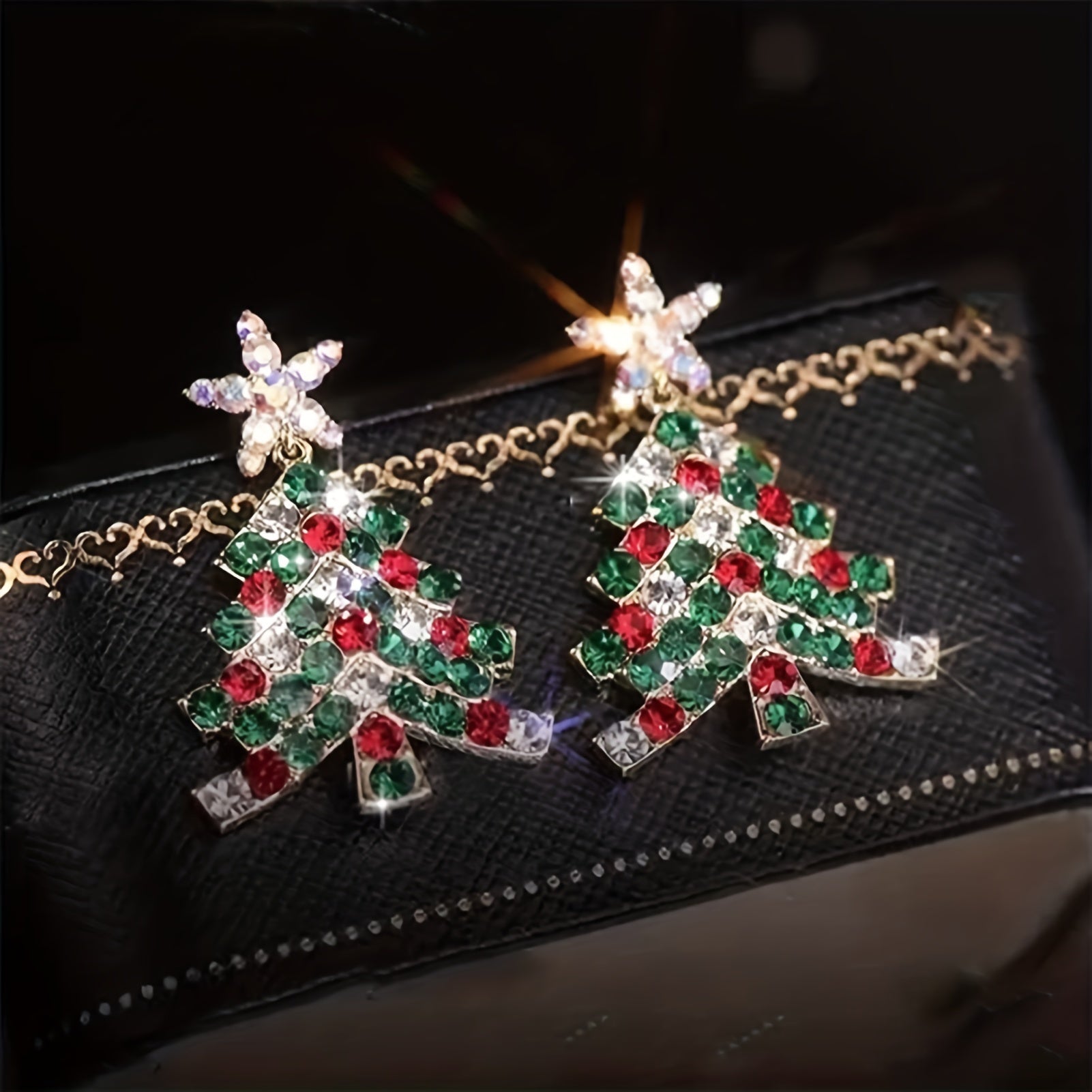 Christmas Tree Stud Earrings Woman Girl Holiday Gift
