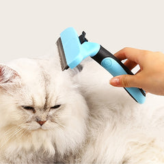 2-in-1 Pet Grooming Comb & Deshedding Tool - for Cats Dogs Puppies