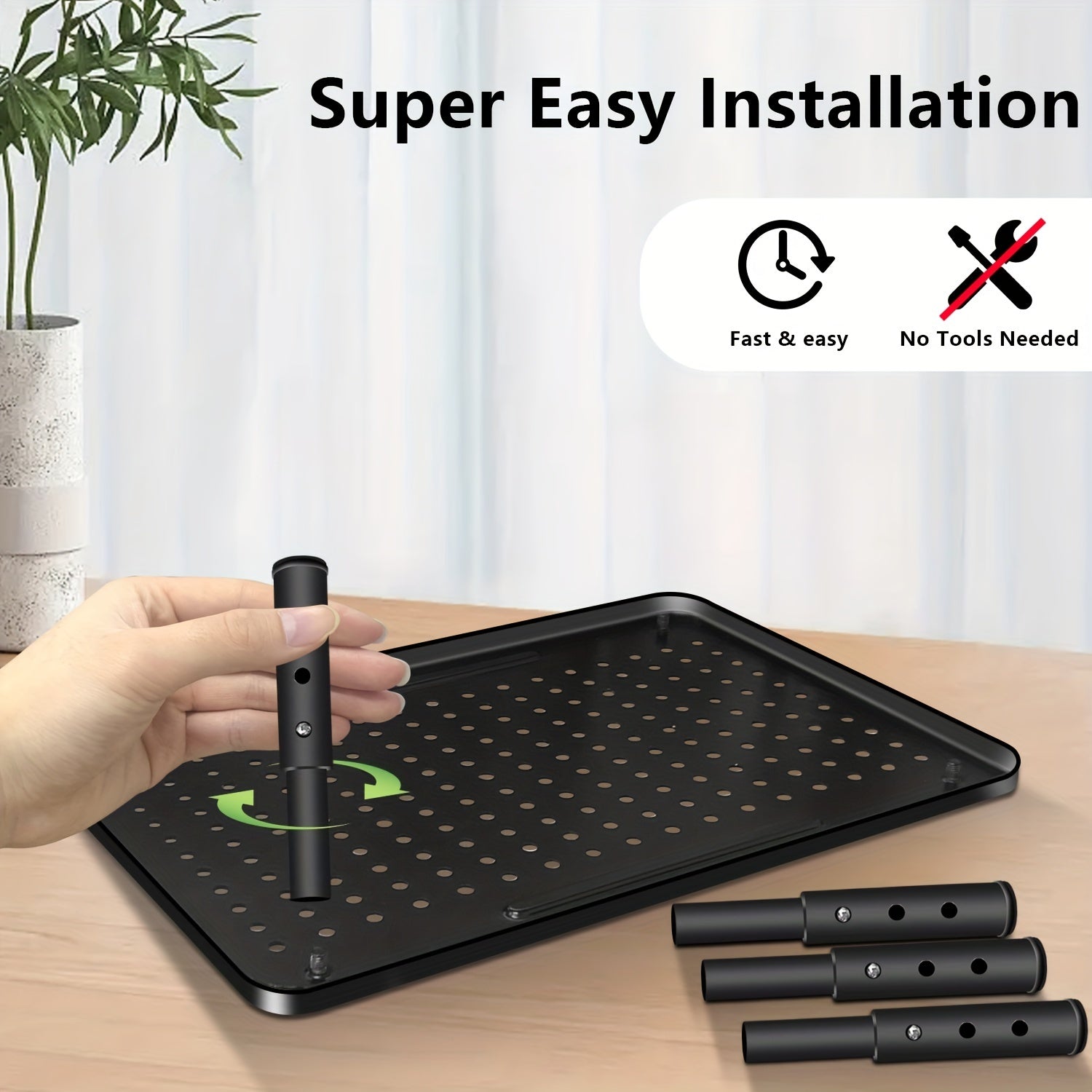Height Adjustable Monitor Stand for Laptops Desktops PC Displays