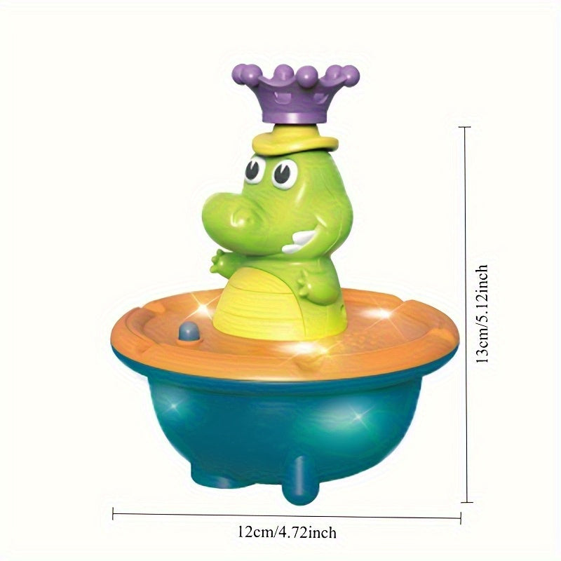 Crocodile Bath Toy for Kids Water Spray Play Set with Accessories