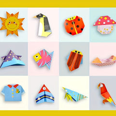 108 Sheets Origami Puzzle Game DIY Paper Crafts Set