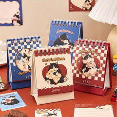 Cartoon Mini Desk Calendar Tabletop Flip Calendar