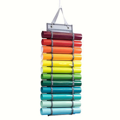Vinyl Roll Holder 12 Compartment Storage Organizer Rack Wall Mount