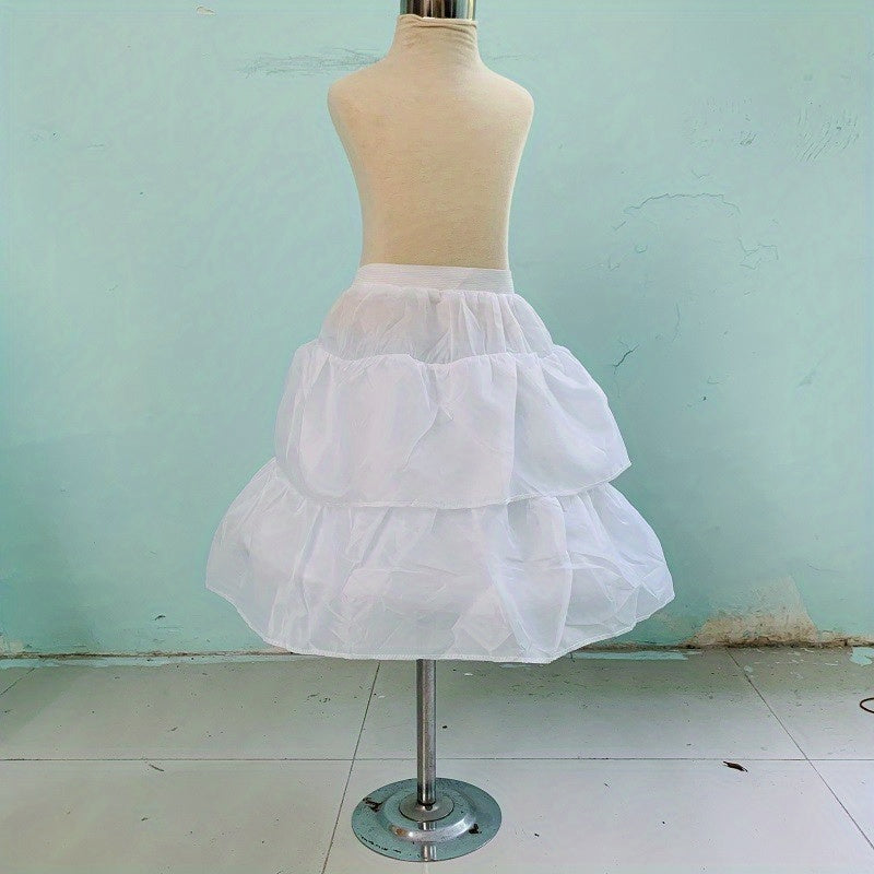 Polyester Solid Skirt For Girls