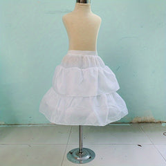 Polyester Solid Skirt For Girls