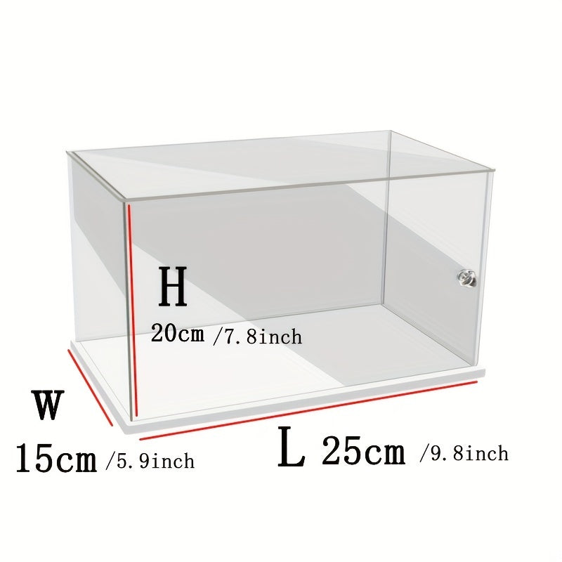 Transparent Display Box With Handle for Building Block Toy Doll Storage