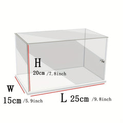 Transparent Display Box With Handle for Building Block Toy Doll Storage