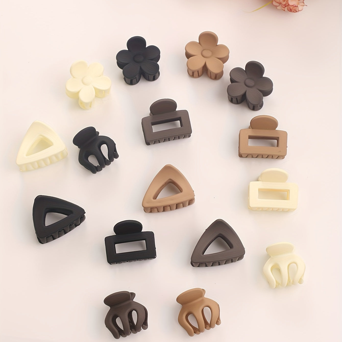 8pcs Mini Hair Claw Square Style Hair Clip Hair Accessories Women