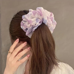 Large Mesh Scrunchie Headrope Elastic Ponytail Hair Tie Hair Accessories