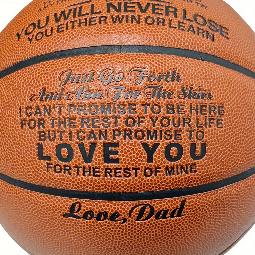 Engraved Basketball for My Son - Graduation or Birthday Gift
