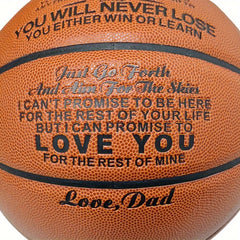 Engraved Basketball for My Son - Graduation or Birthday Gift