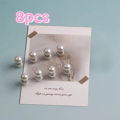 8pcs Magnetic Veil Set for Weddings Bridal Parties - Minimalist Style