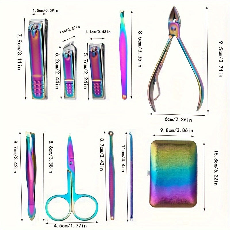 Stainless Steel Manicure Pedicure Kit 18 Pieces Set