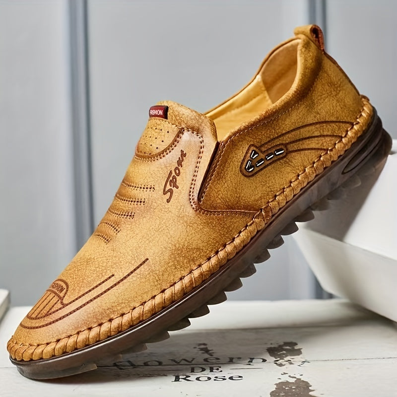 Men's Slip-On Loafers Comfy Casual Shoes Non Slip Walking Shoes