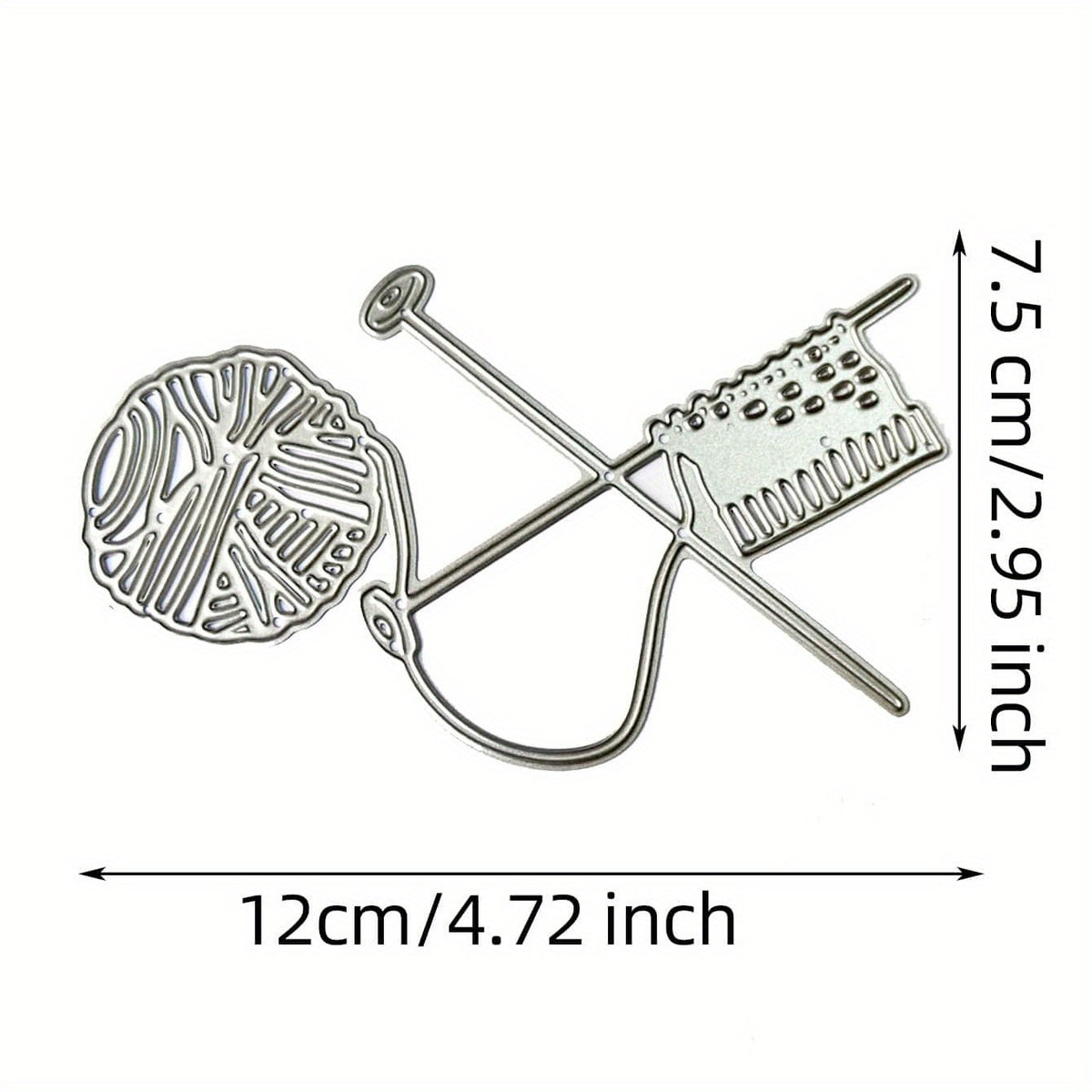 Knitting Yarn Cutting Dies for DIY Crafting Scrapbooking Supplies