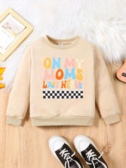Checkerboard Pattern Kid's Thermal Sweatshirt