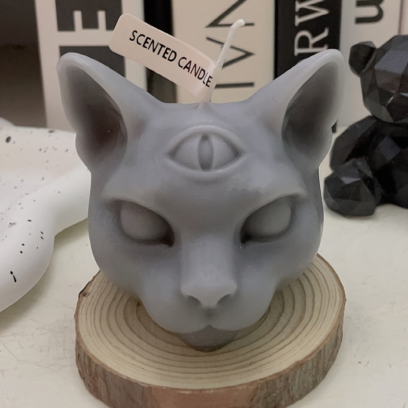 Halloween Three Eyes Cat Aromatherapy Candle