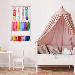 Headband Holder Storage Rack Girls Hair Accessories Organizer Wall Hanging Decor