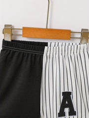 Boys Striped Shorts Elastic Waist Casual Summer Wear