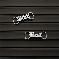 Stainless Steel Name Plate Shoe Clips For Men