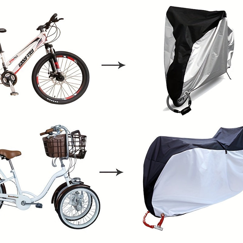 1pc Oxford Cloth Bike Protective Cover Rainproof Dustproof for Mountain Bike