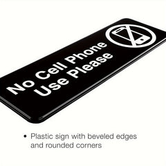 No Cell Phone Use Sign for Office Workplace Gas Stations