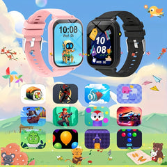 Kids Game Smartwatch for Teens Step Counter Front Camera Flashlight
