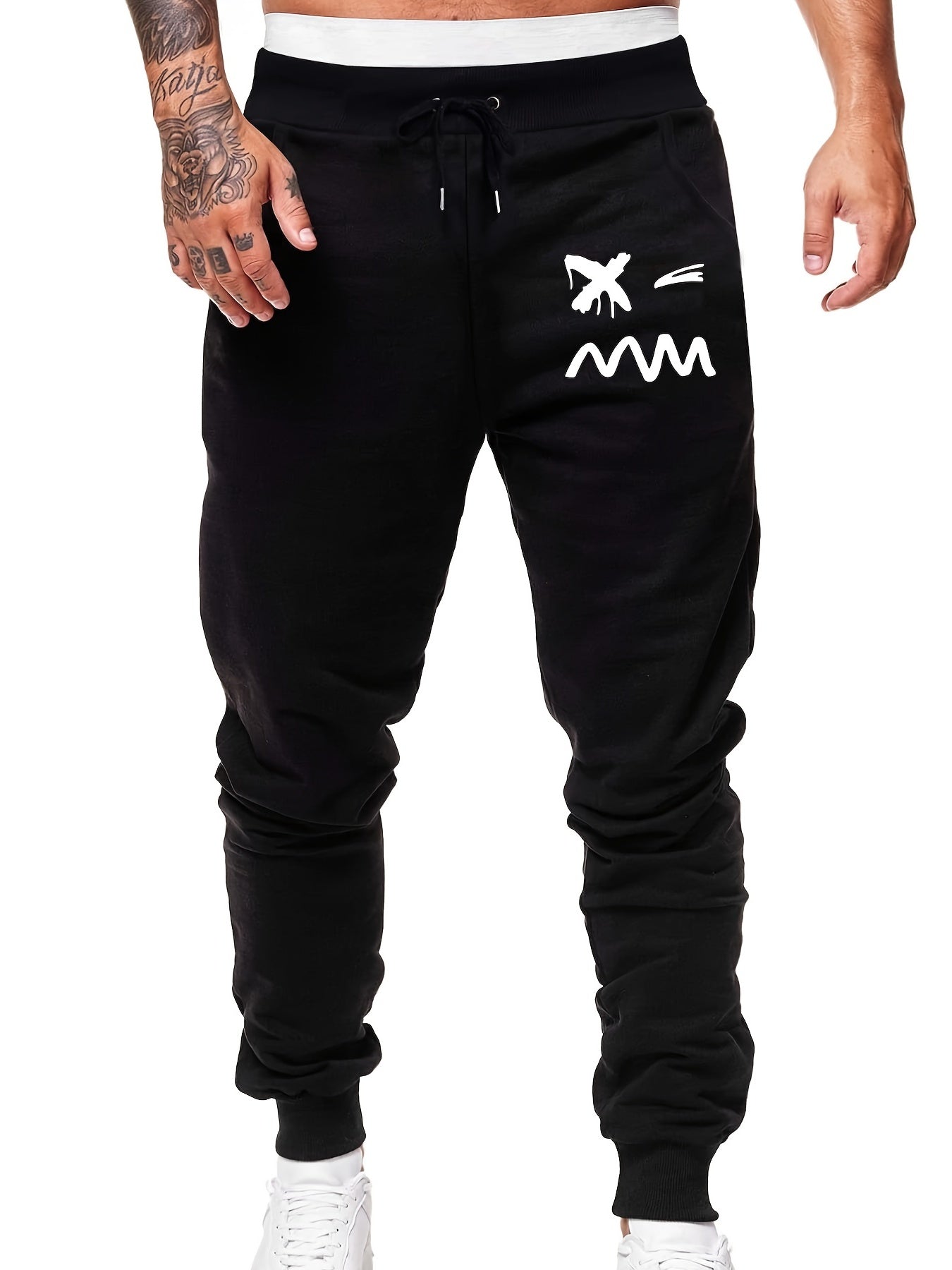Face Print Men s Sports Trousers Casual Joggers Pants