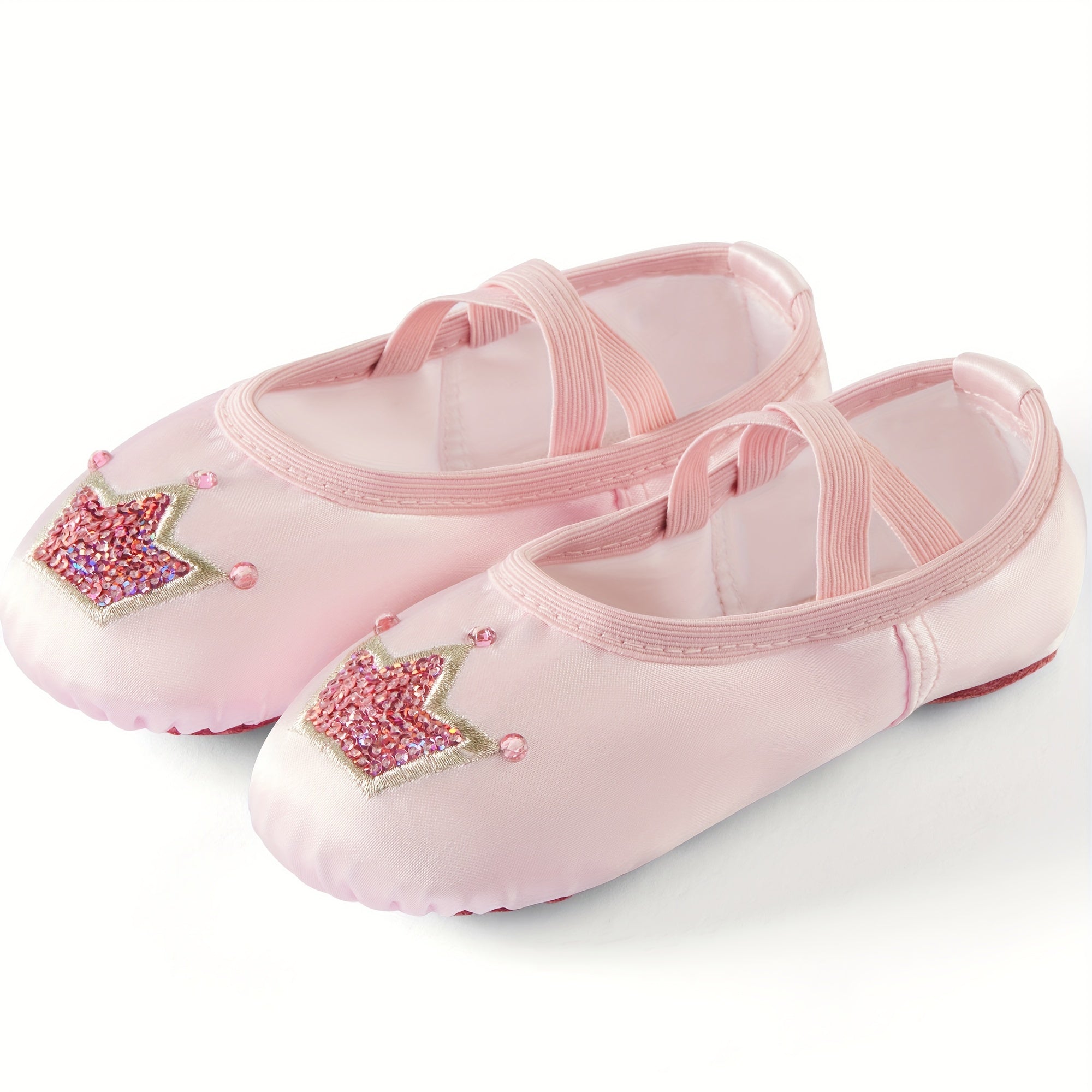 Girl's Solid Dance Shoes Comfy Non Slip Soft Sole Ballet Shoes
