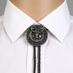 Novelty Metal Deer Head Necktie Necklace Youth Leisure Electroplating Tie