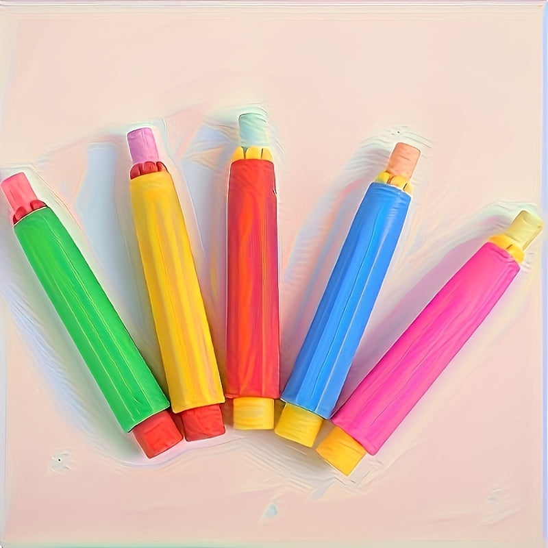 3pc Easy-Grip Chalk Clip, Non-Dirty Cover, Durable, Wear-Resistant, Mixed Colors