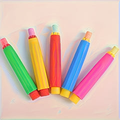 3pc Easy-Grip Chalk Clip, Non-Dirty Cover, Durable, Wear-Resistant, Mixed Colors