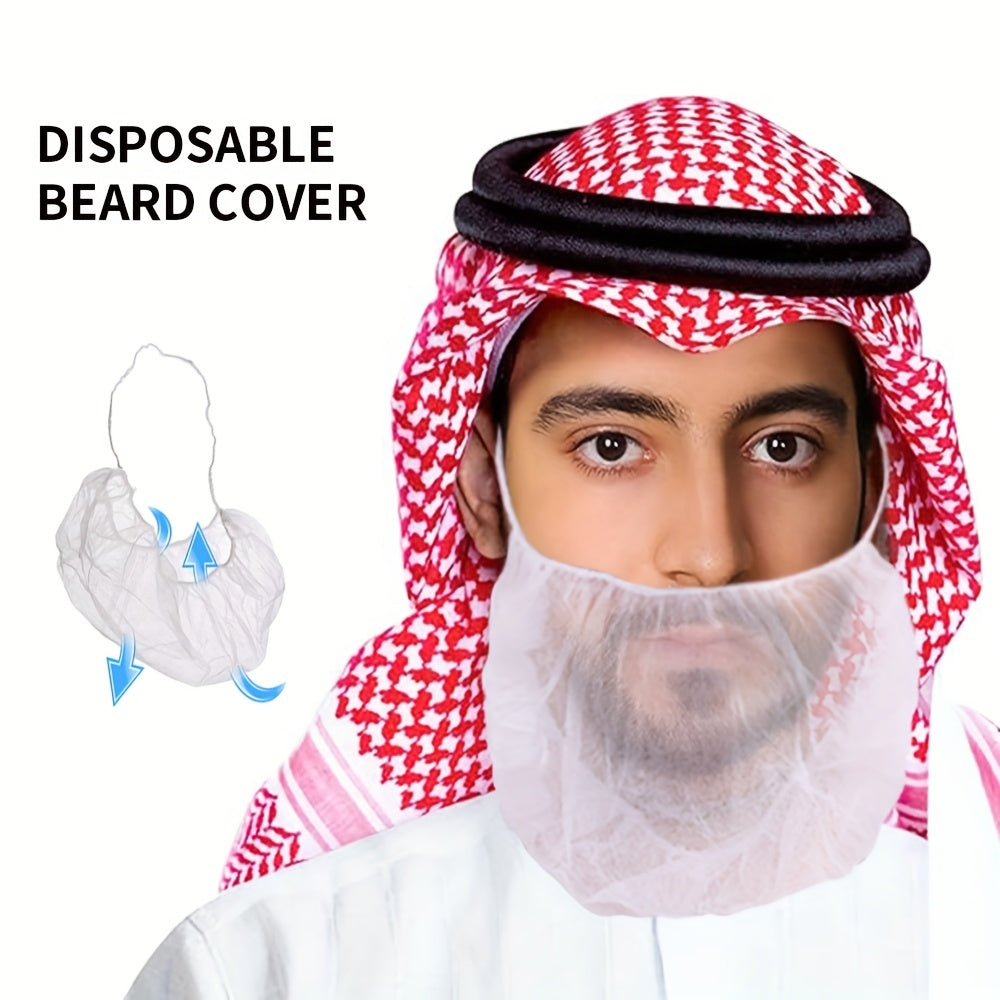 Disposable Beard Cover Anti Splash Breathable Hanging Ear