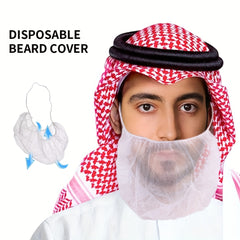 Disposable Beard Cover Anti Splash Breathable Hanging Ear