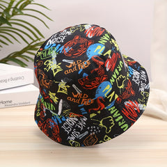 Men's Bright Abstract Pattern Fisherman Hat Outdoor Bucket Hat