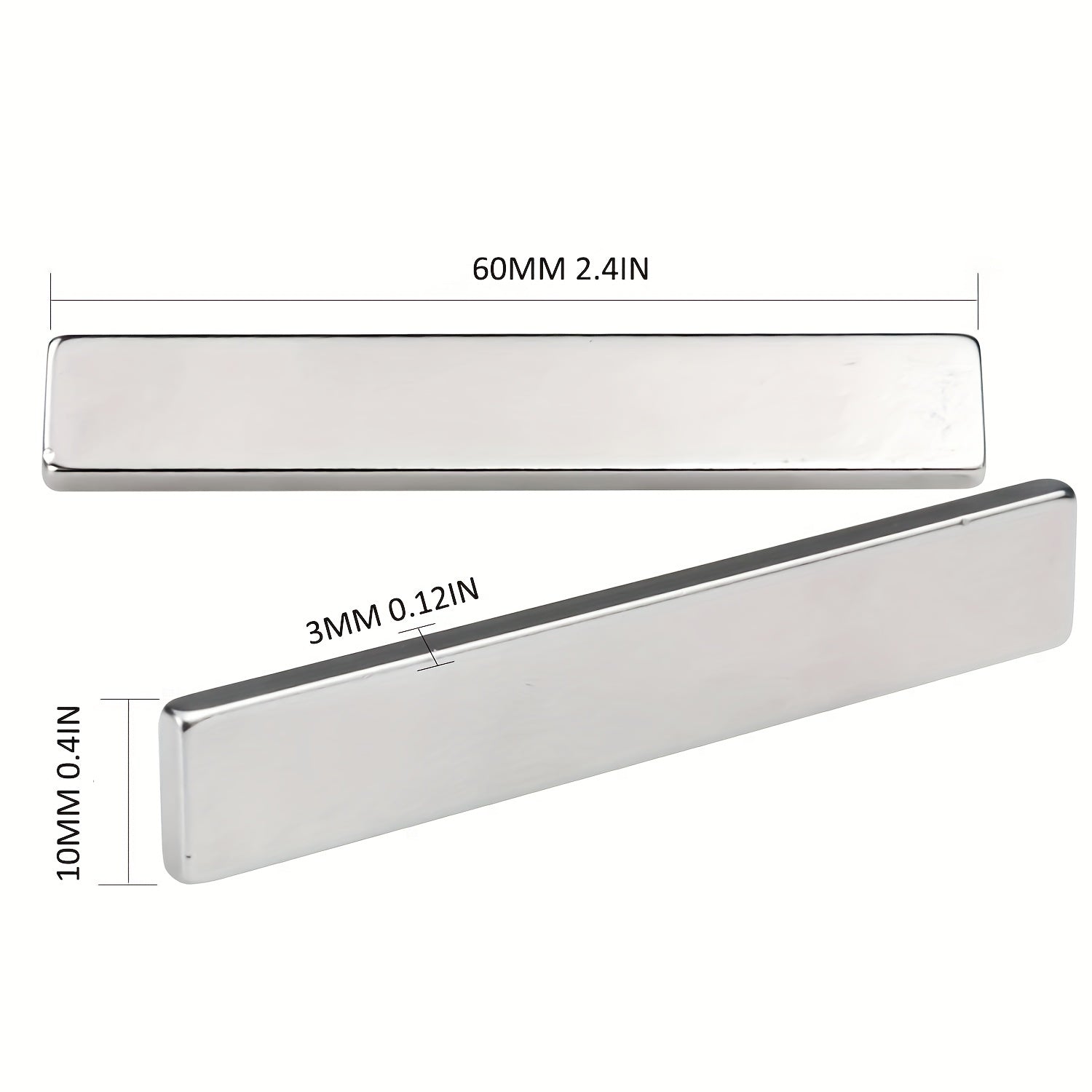 10pcs Strong Neodymium Bar Magnets for Fridge Garage Craft