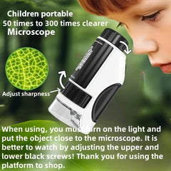 Kids Microscope Educational Science Toy for Outdoor Exploration